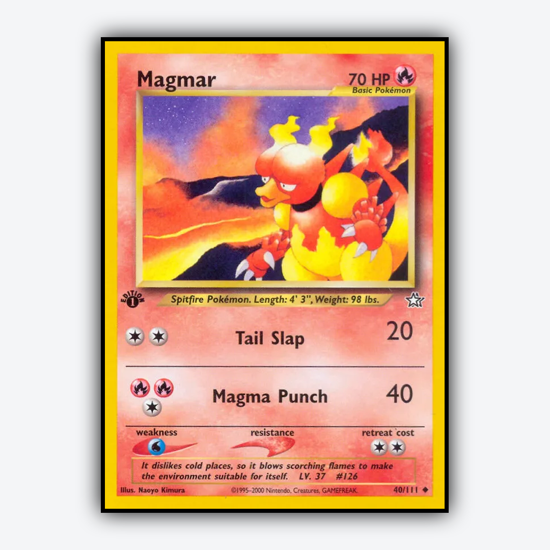 Magmar 040/111 - Neo Genesis Set - Card Rug