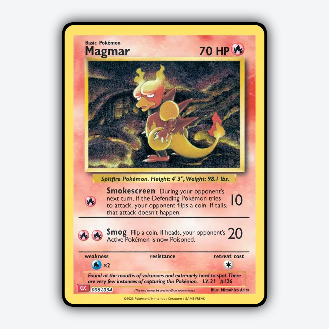 Magmar 006/034 - Pokémon TCG Classic - Charizard Set - Card Rug