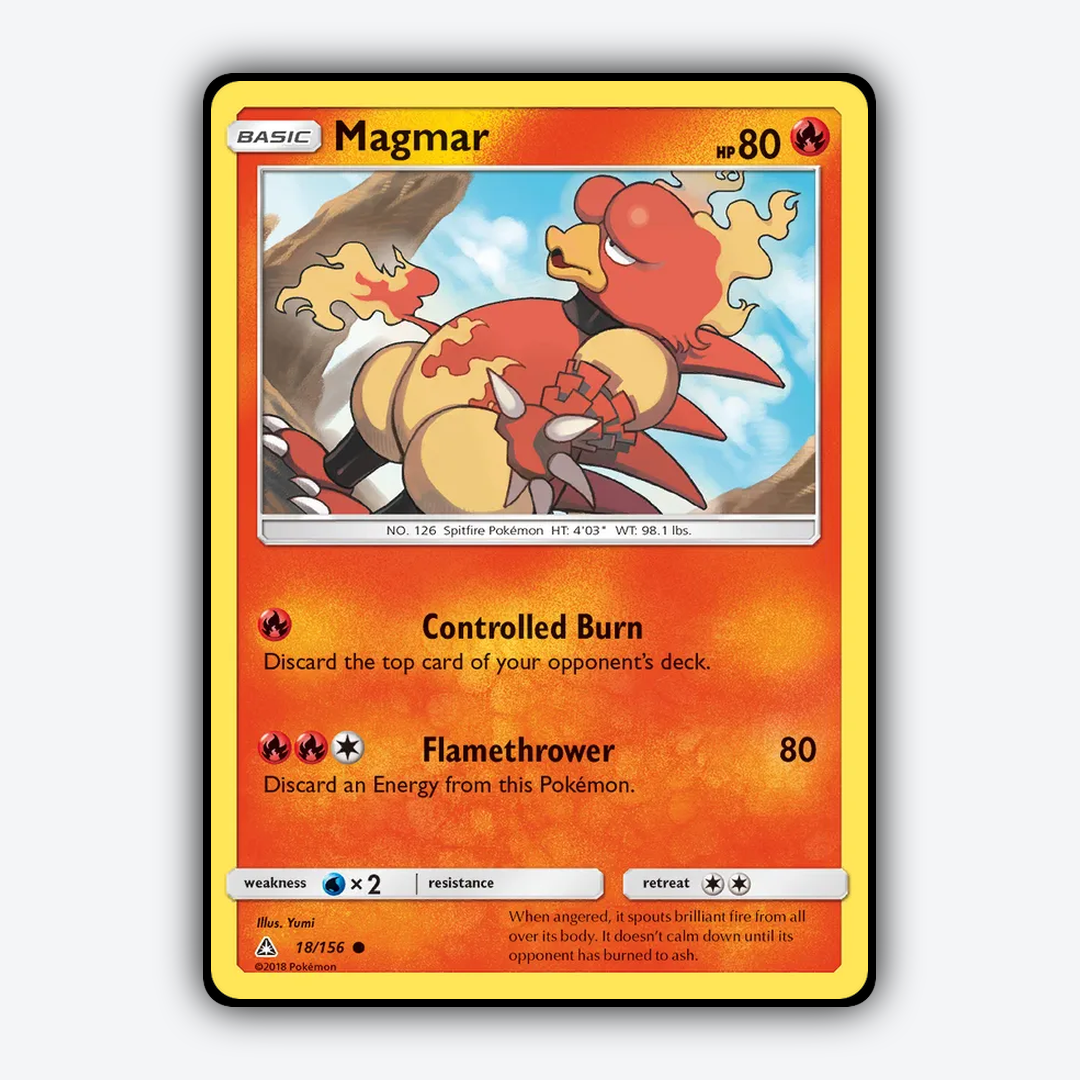 Magmar 018/156 - Ultra Prism Set - Card Rug