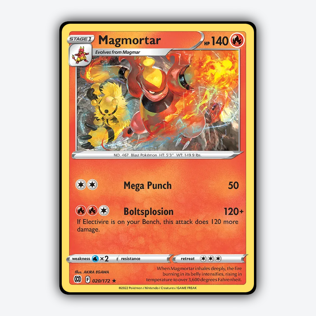 Magmortar 020/172 - Brilliant Stars Set - Card Rug