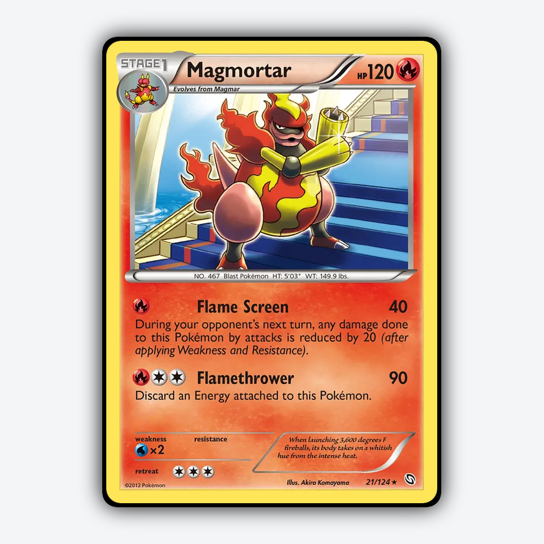 Magmortar 021/124 - Dragons Exalted Set - Card Rug