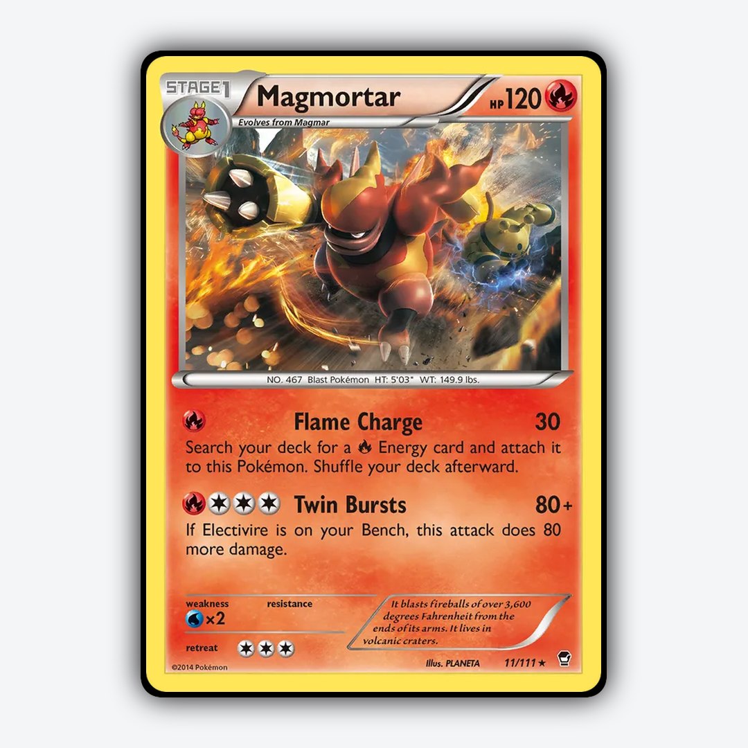 Magmortar 011/111 - Furious Fists Set - Card Rug