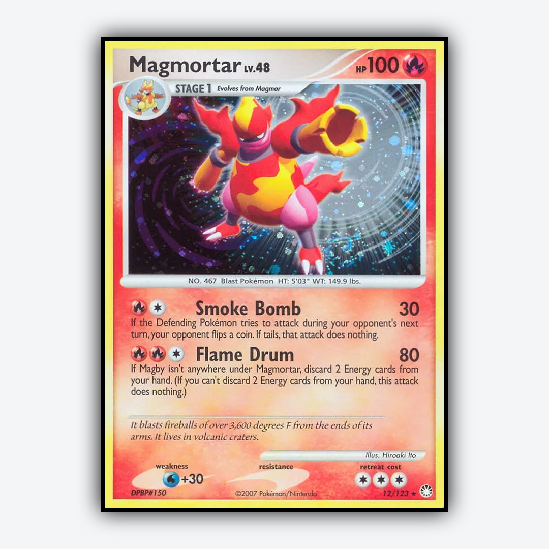 Magmortar 012/123 - Mysterious Treasures Set - Card Rug