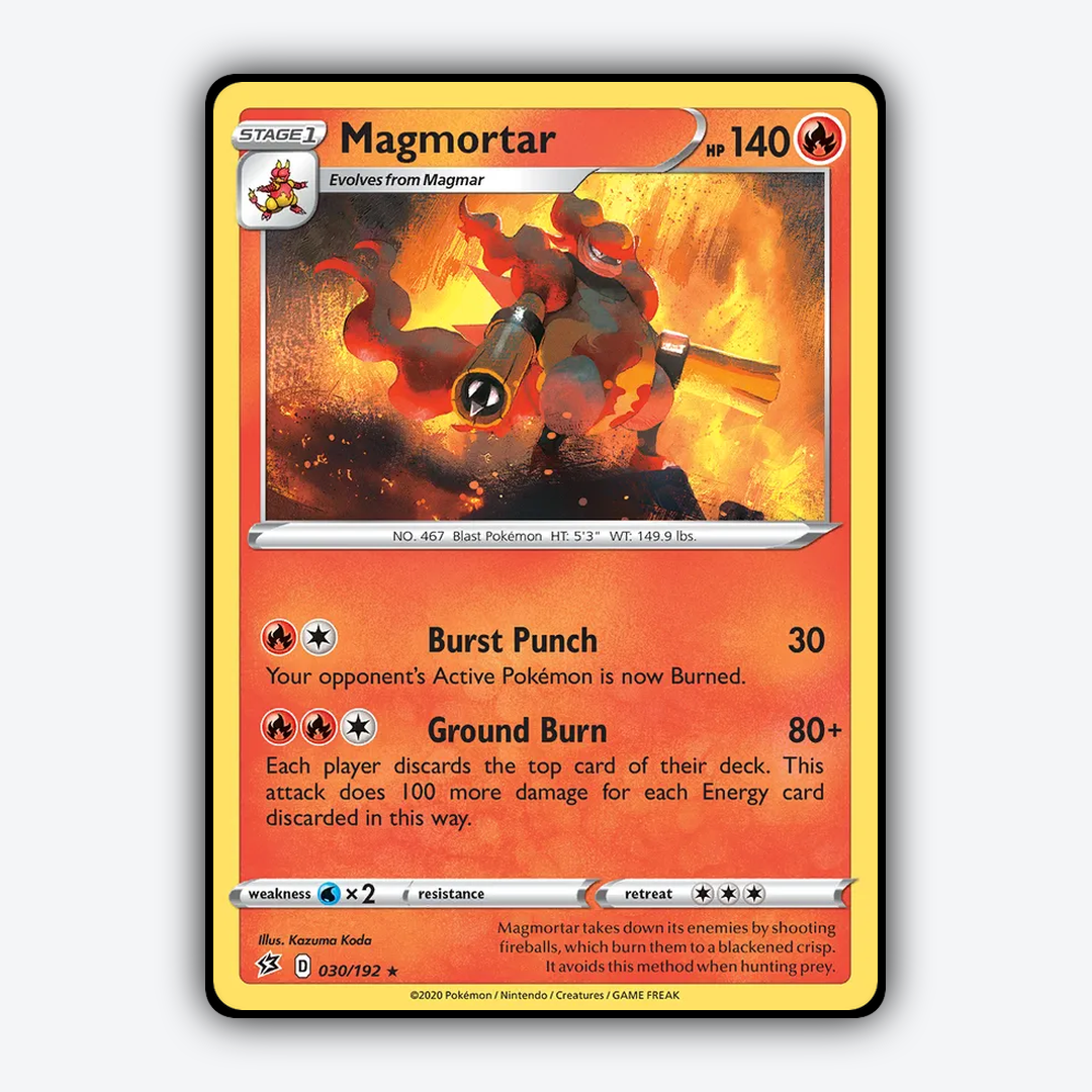 Magmortar 030/192 - Rebel Clash Set - Card Rug