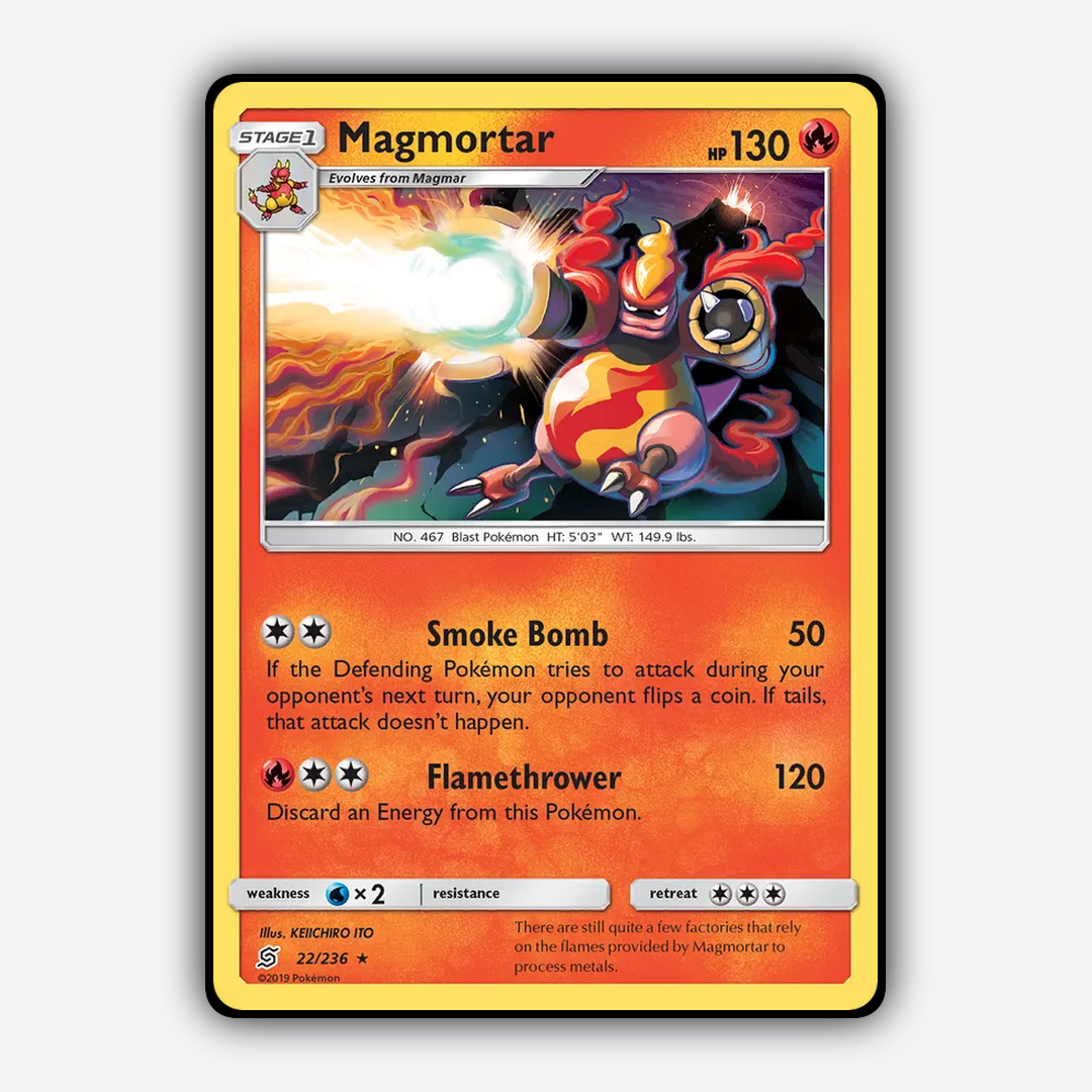 Magmortar 022/236 - Unified Minds Set - Card Rug