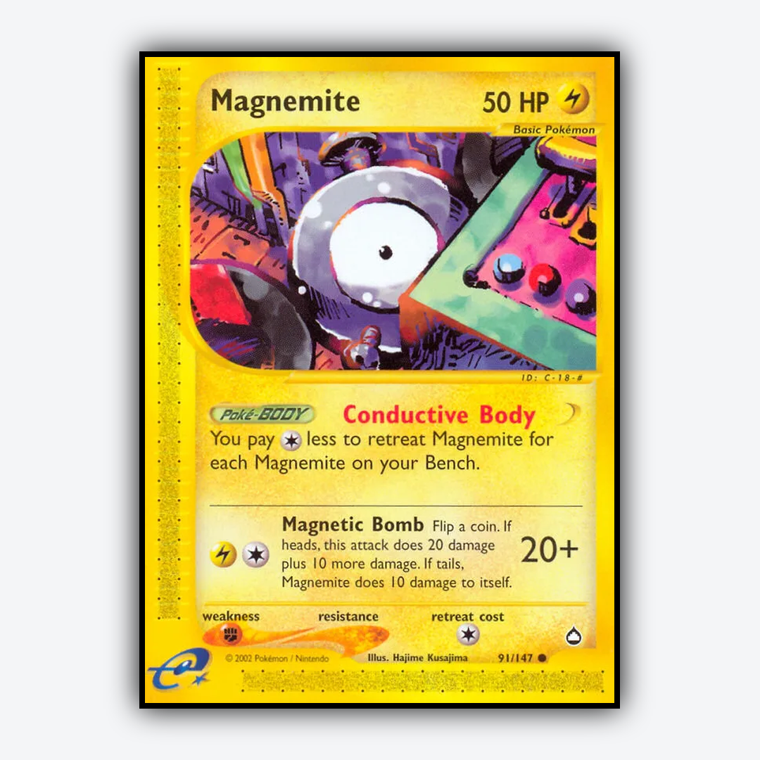 Magnemite 091/147 - Aquapolis Set - Card Rug