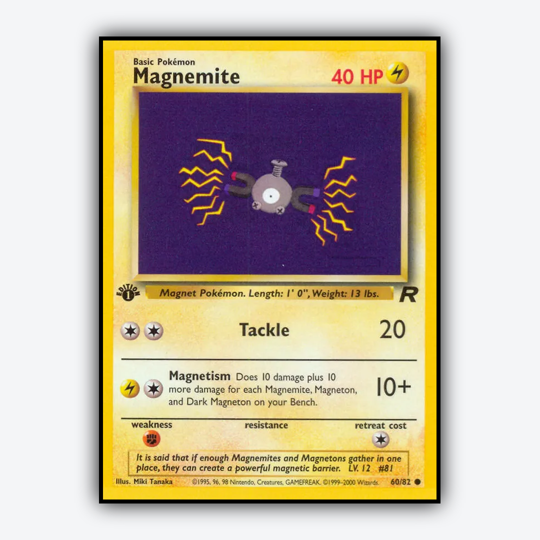Magnemite 060/82 - Team Rocket Set - Card Rug