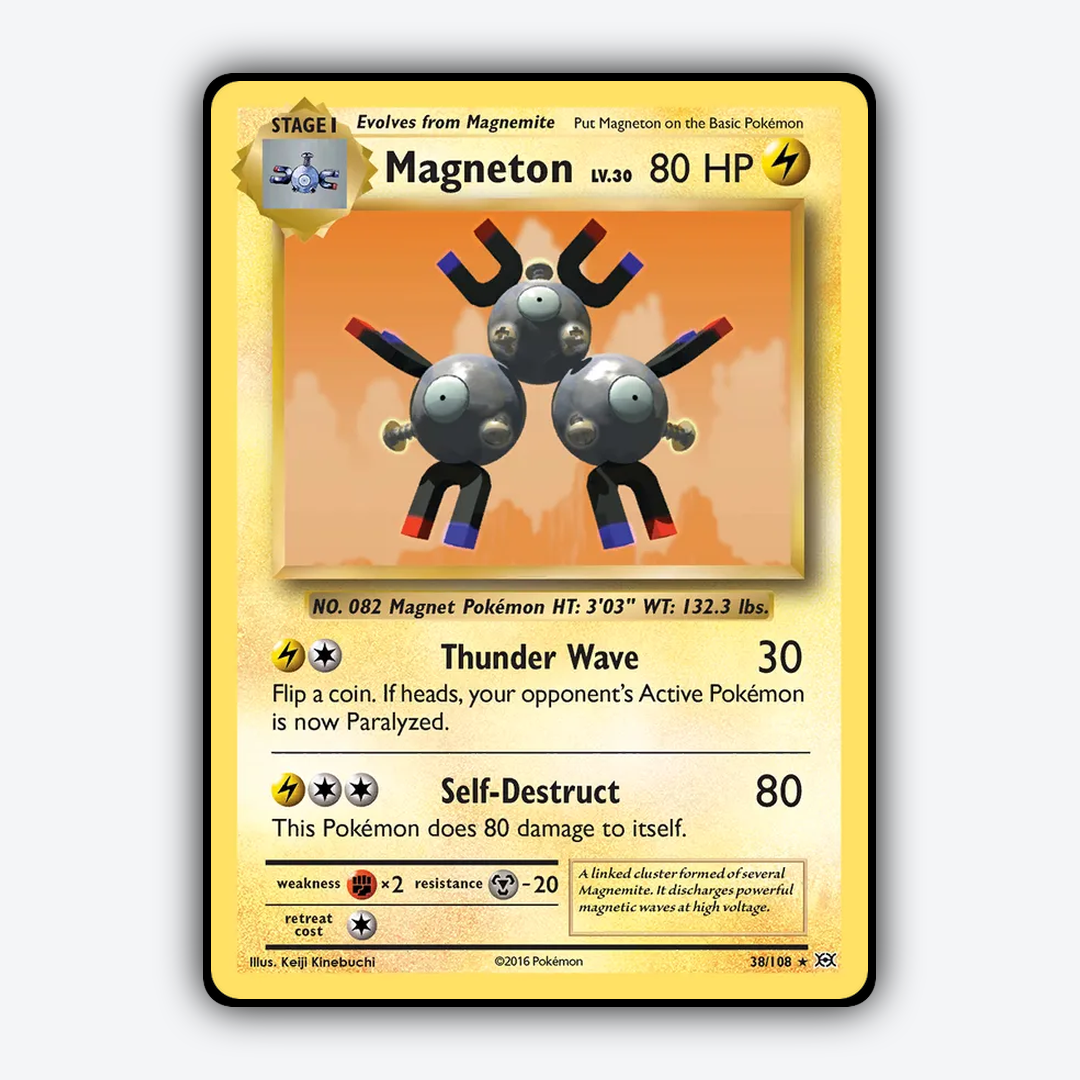 Magneton #38 - Evolutions Set - Card Rug