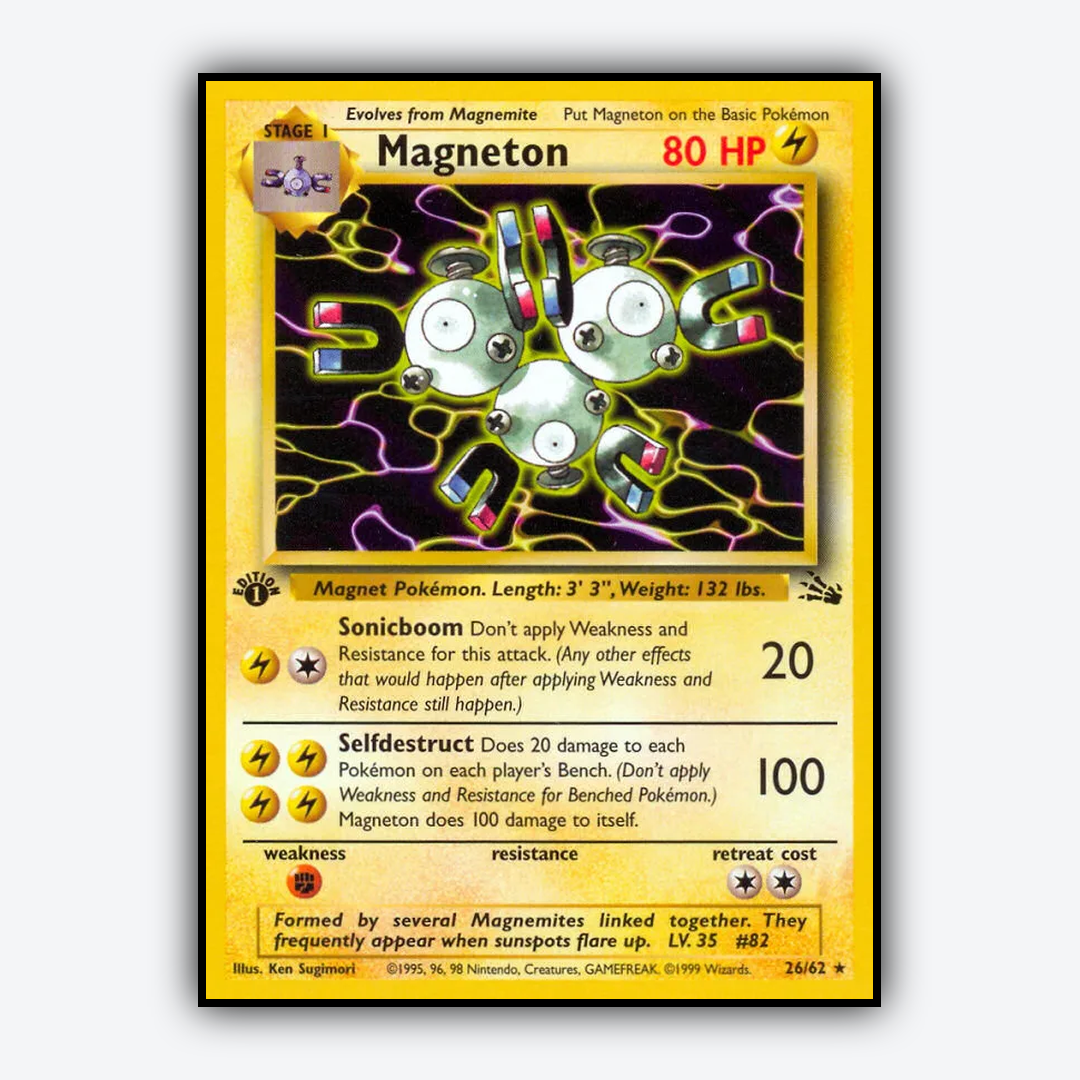 Magneton 026/62 - Fossil Set - Card Rug