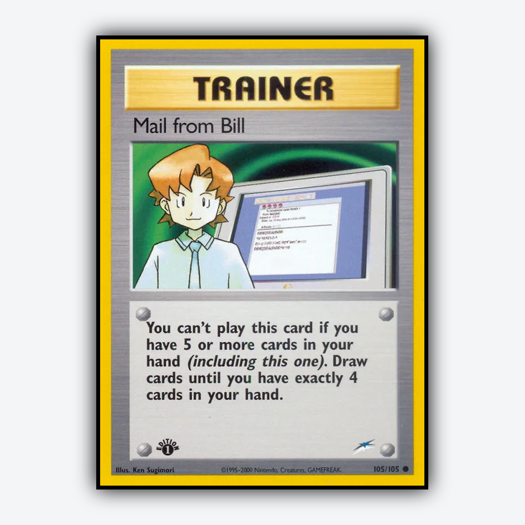 Mail from Bill 105/105 - Neo Destiny Set - Card Rug