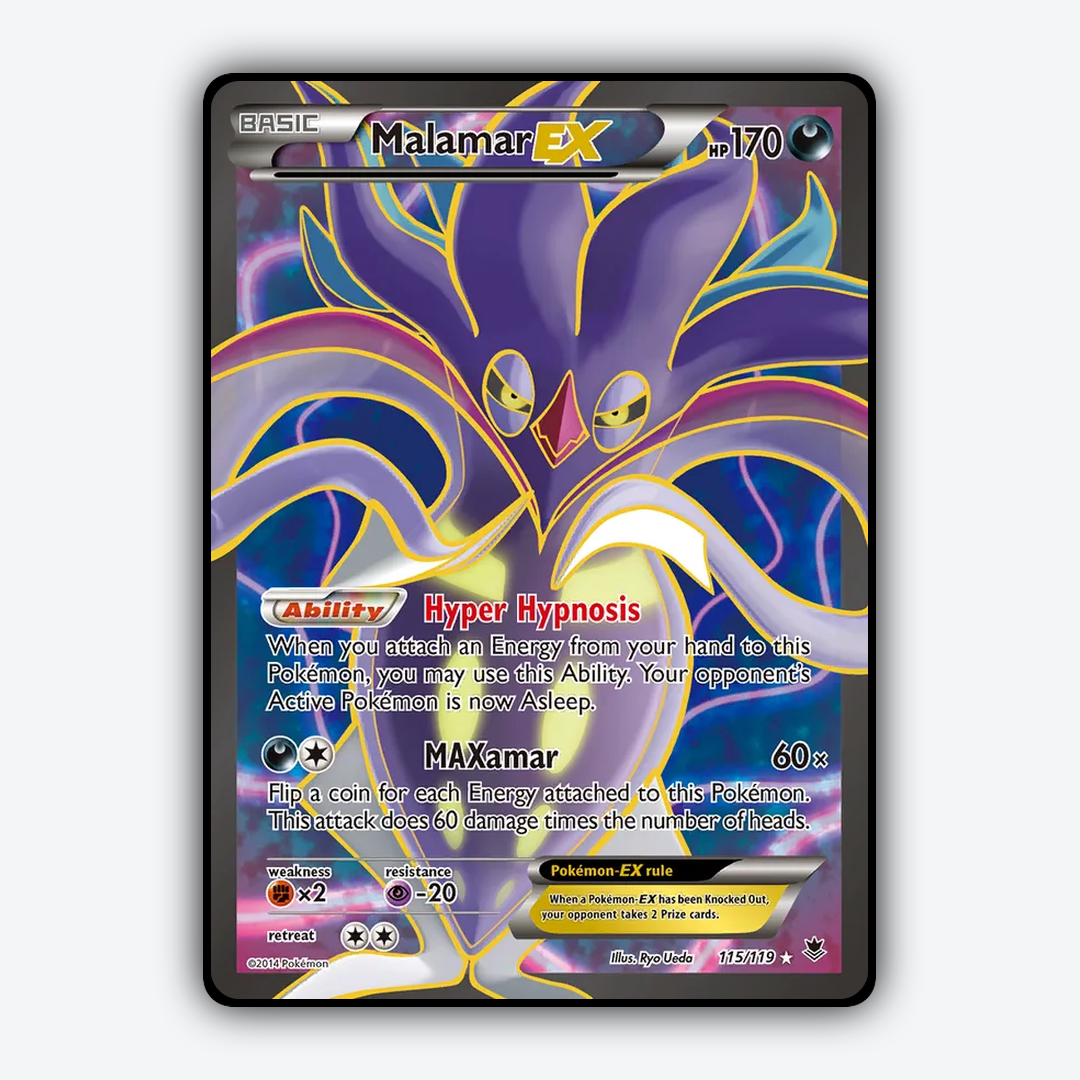 Malamar-EX 115/119 - Phantom Forces Set - Card Rug