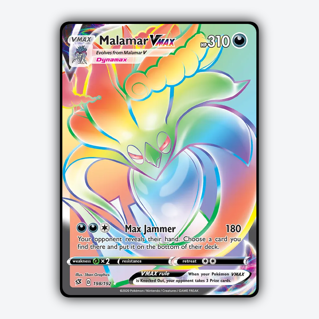 Malamar VMAX 198/192 - Rebel Clash Set - Card Rug