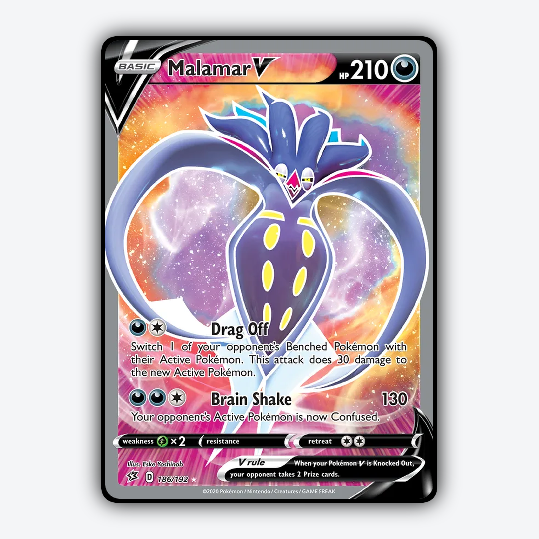 Malamar V 186/192 - Rebel Clash Set - Card Rug