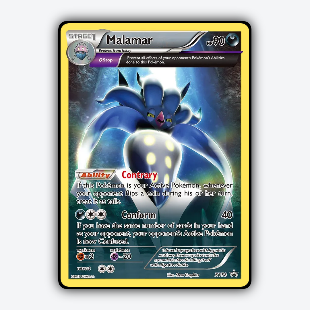 Malamar #58 - XY Black Star Promos Set - Card Rug