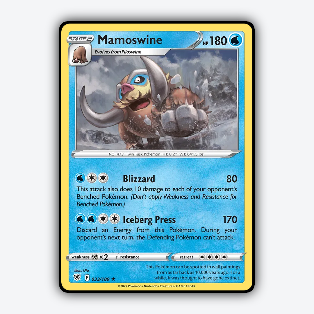 Mamoswine 033/189 - Astral Radiance Set - Card Rug