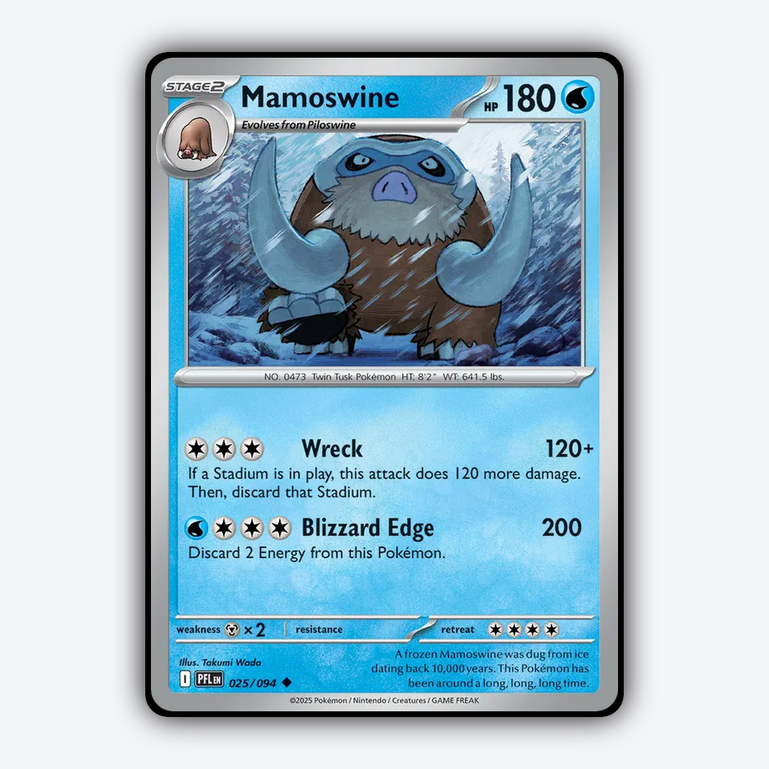Mamoswine 025/094 - Phantasmal Flames Set - Card Rug