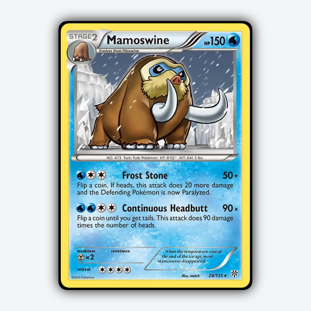 Mamoswine 028/135 - Plasma Storm Set - Card Rug