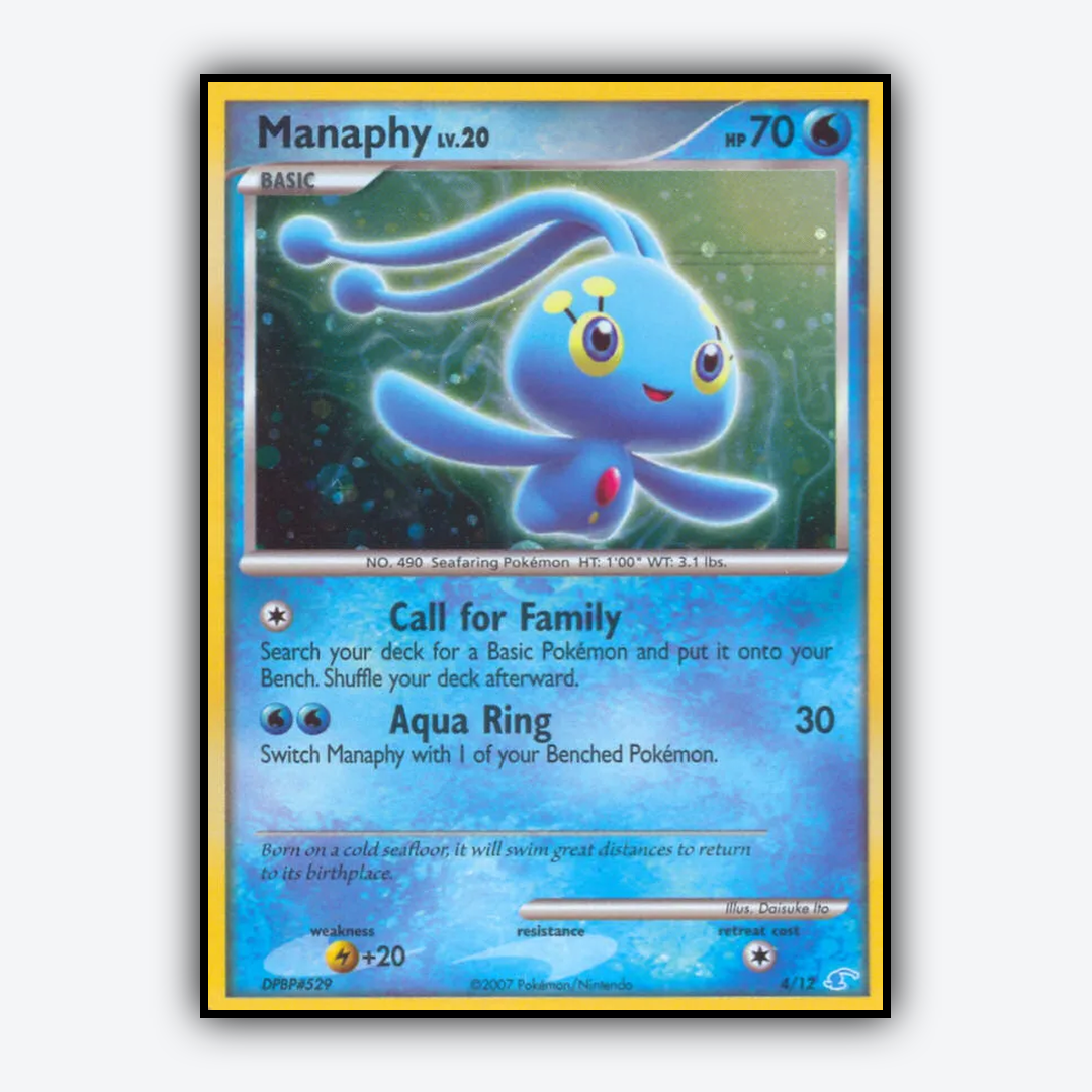 Manaphy 004/12 - DP Trainer Kit Manaphy Set - Card Rug