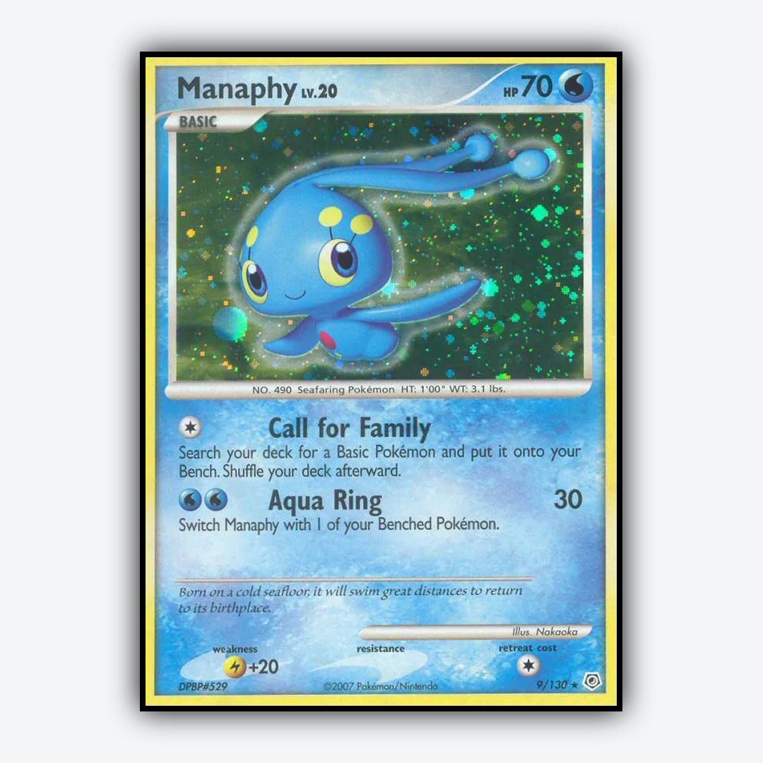 Manaphy 009/130 - Diamond & Pearl Set - Card Rug