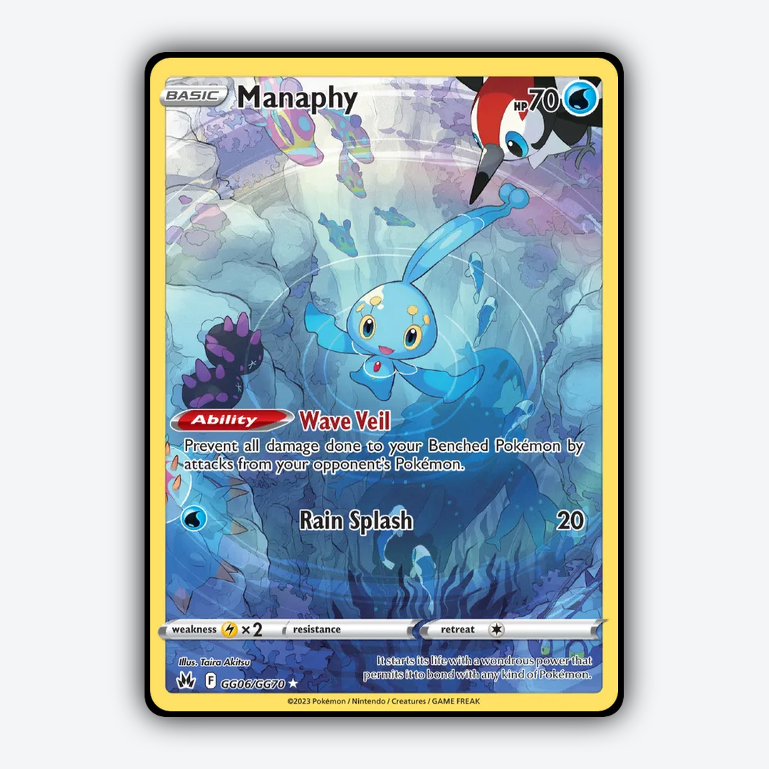 Manaphy #6 - Crown Zenith Set - Card Rug