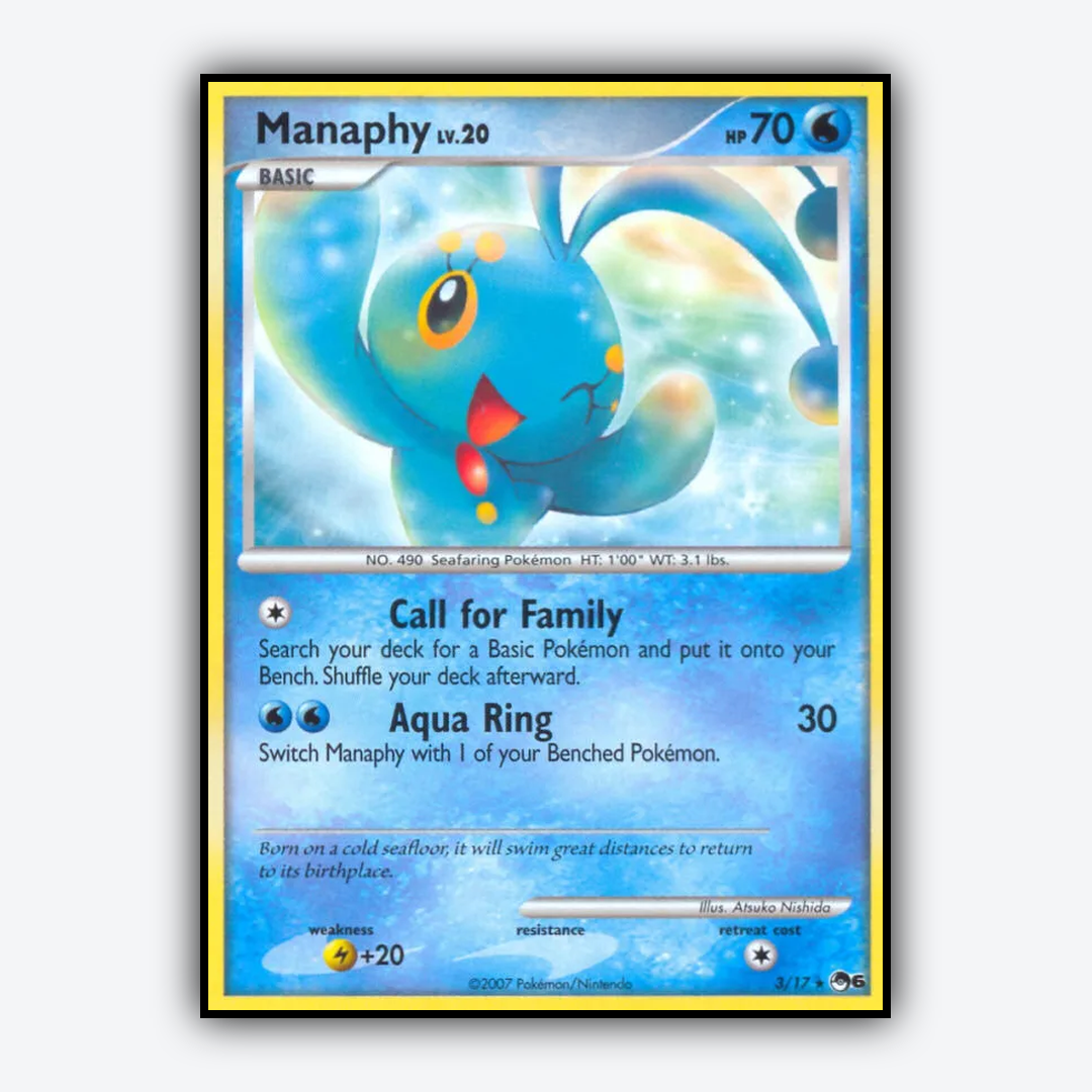 Manaphy 003/17 - POP Series 6 Set - Card Rug