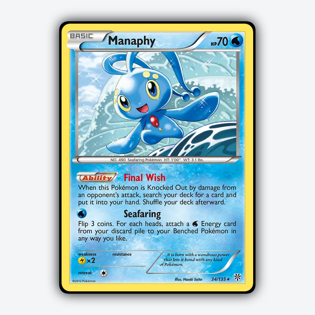 Manaphy 034/135 - Plasma Storm Set - Card Rug