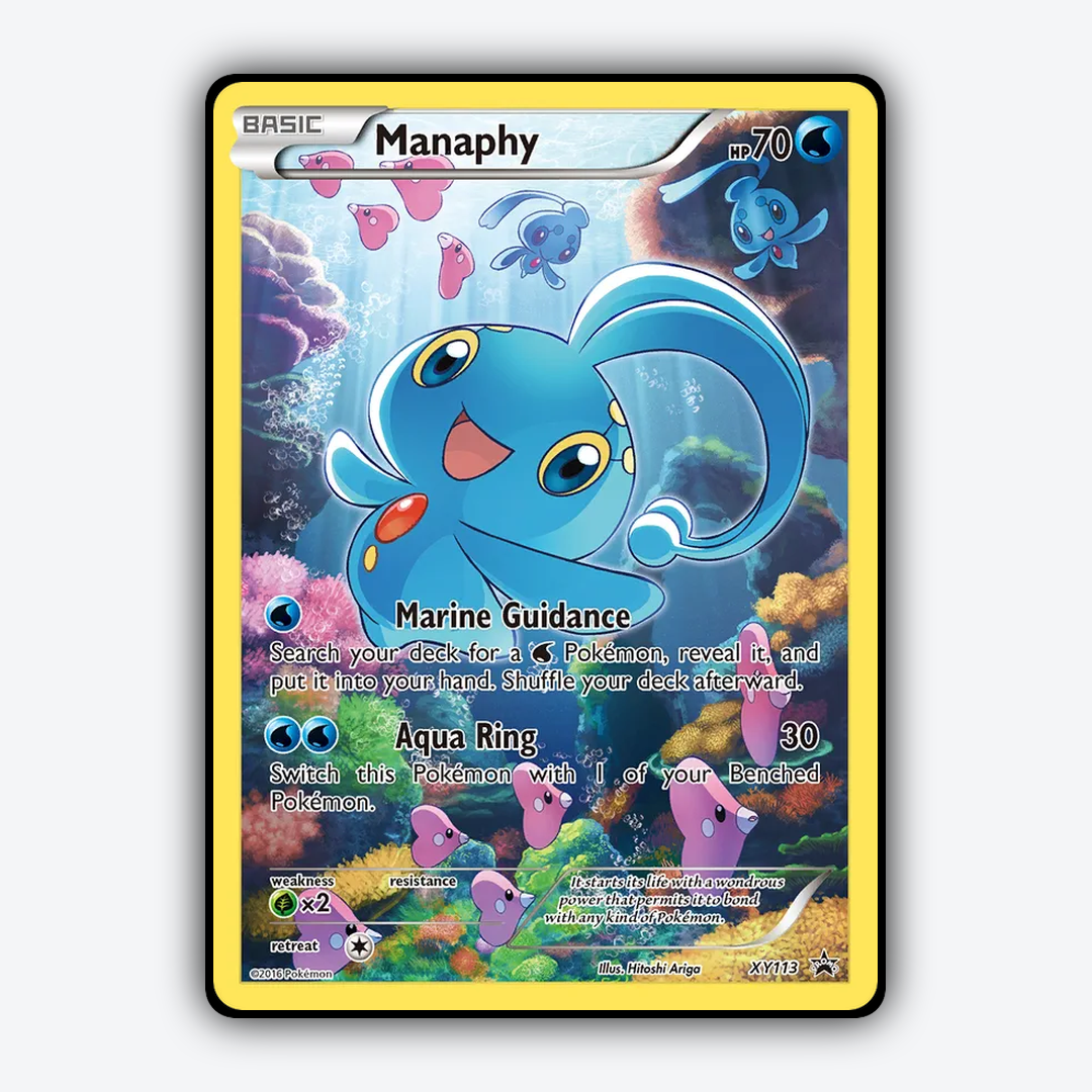 Manaphy #113 - XY Black Star Promos Set - Card Rug