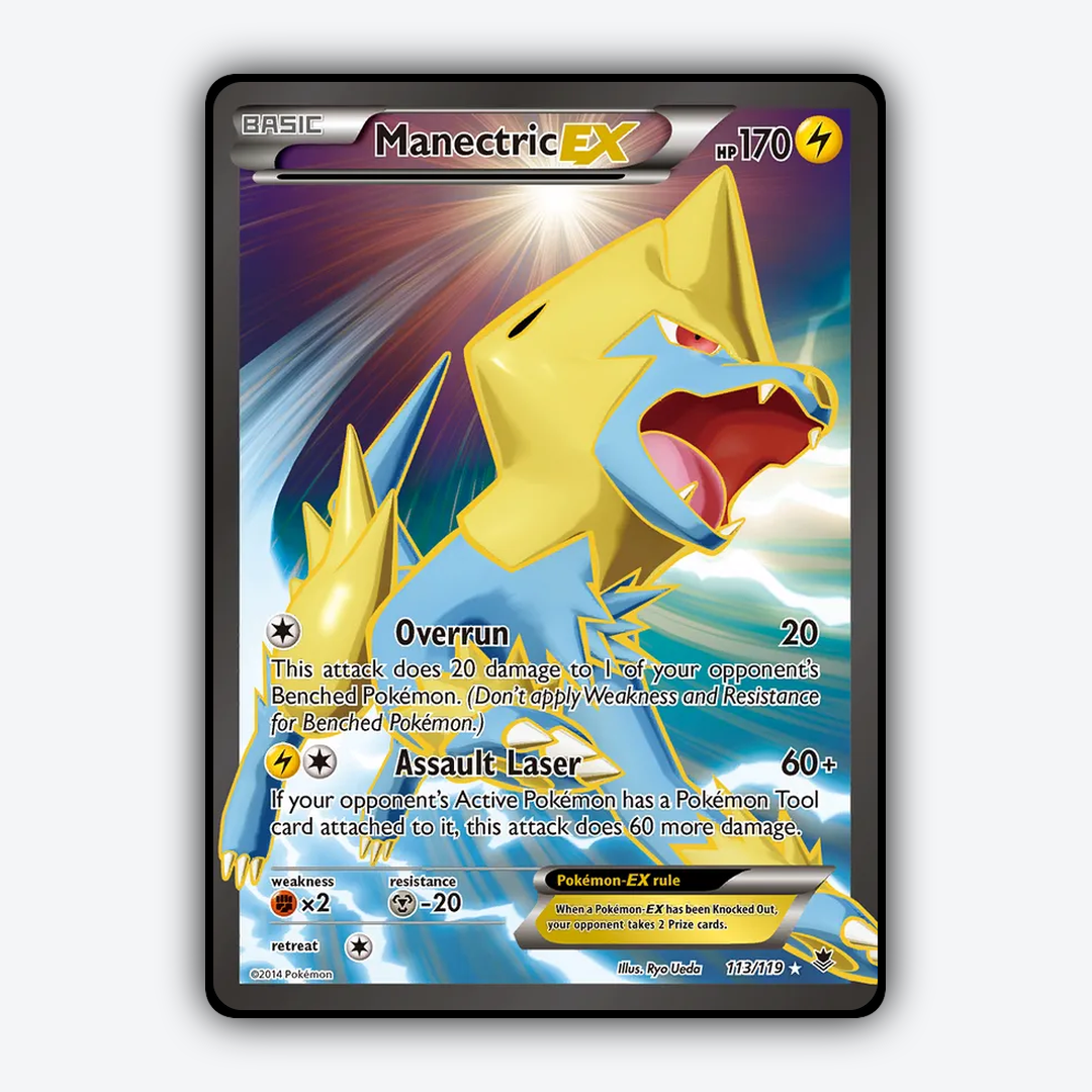 Manectric-EX 113/119 - Phantom Forces Set - Card Rug