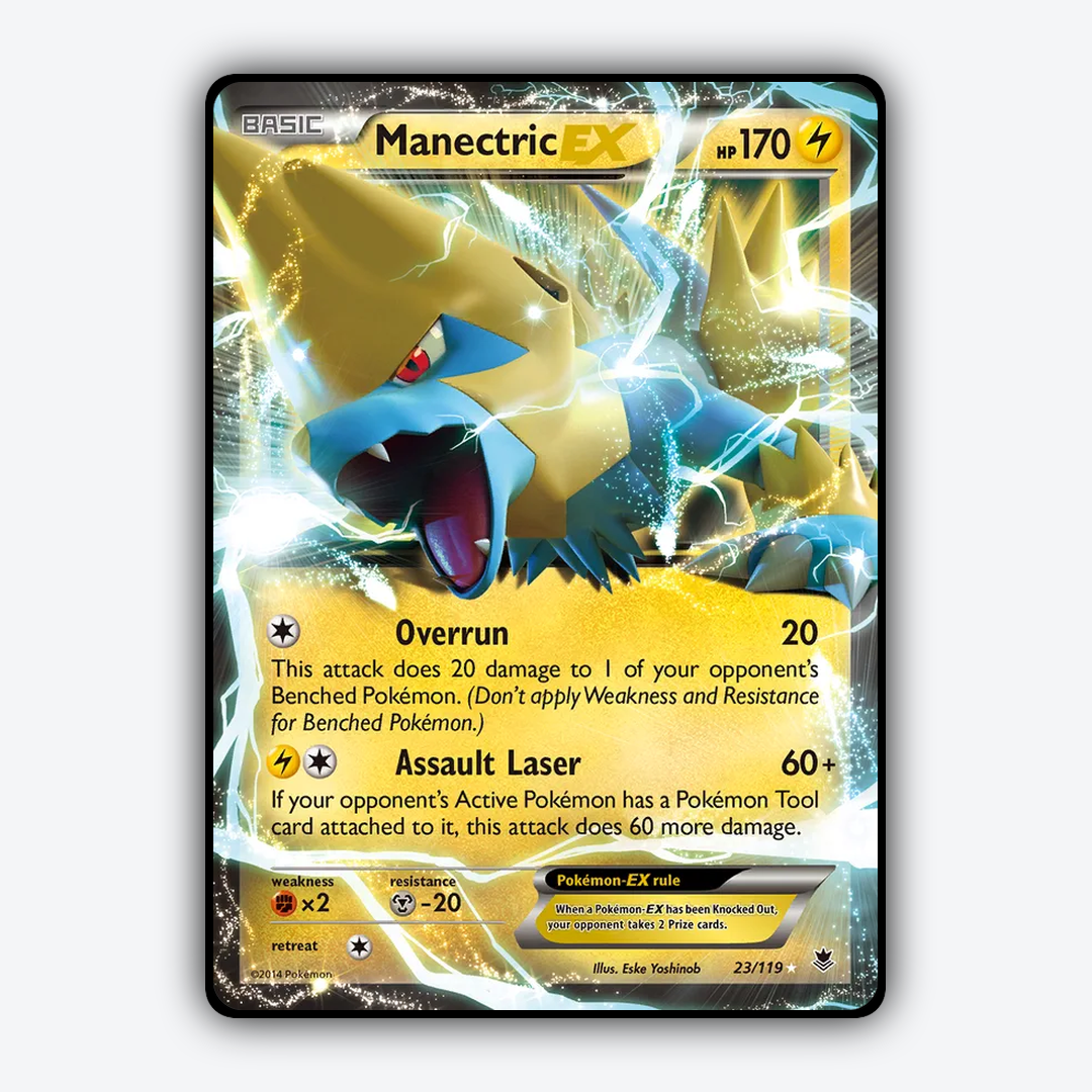 Manectric-EX 023/119 - Phantom Forces Set - Card Rug