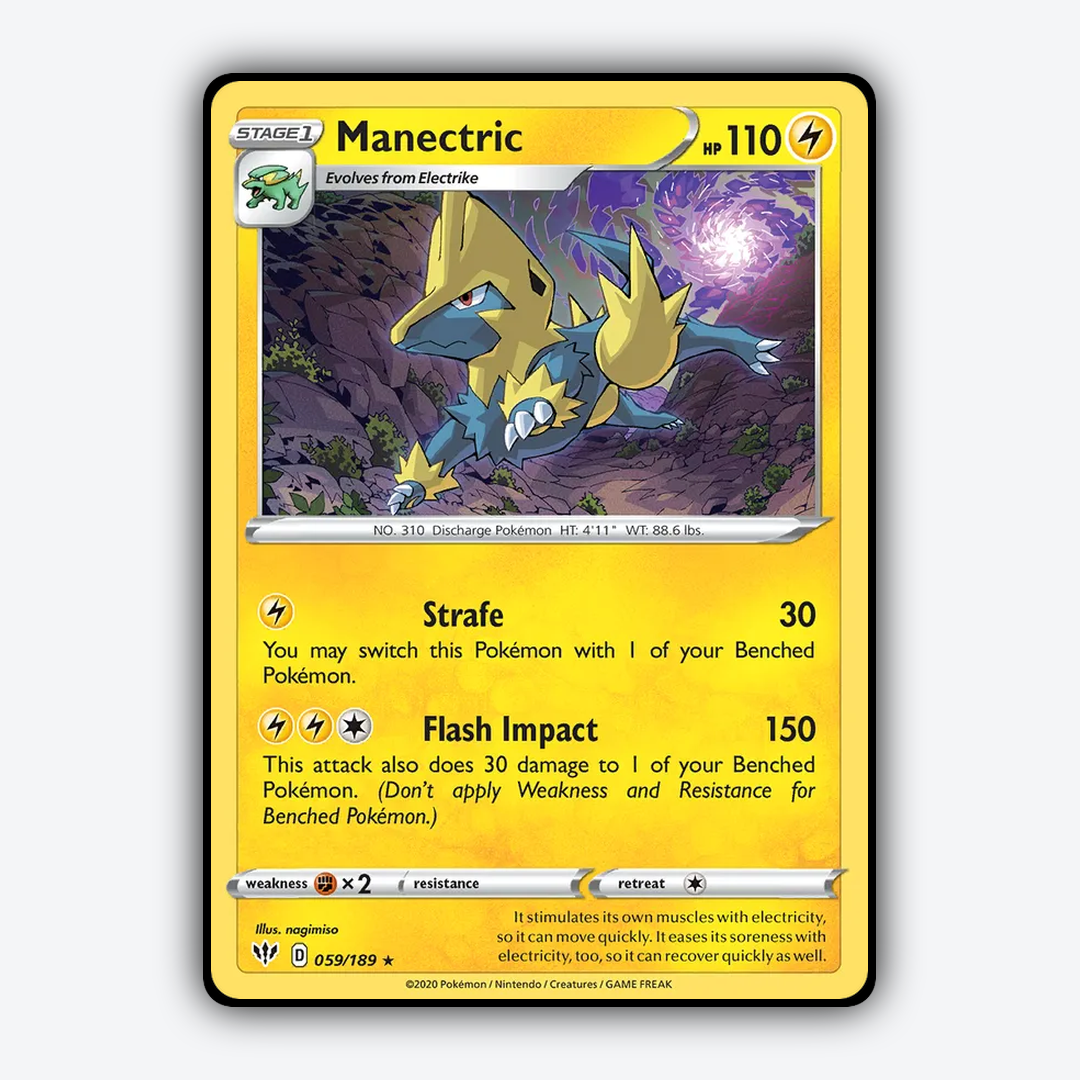 Manectric 059/189 - Darkness Ablaze Set - Card Rug