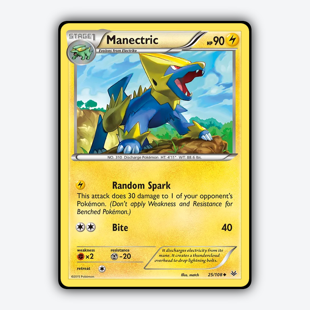Manectric 025/108 - Roaring Skies Set - Card Rug