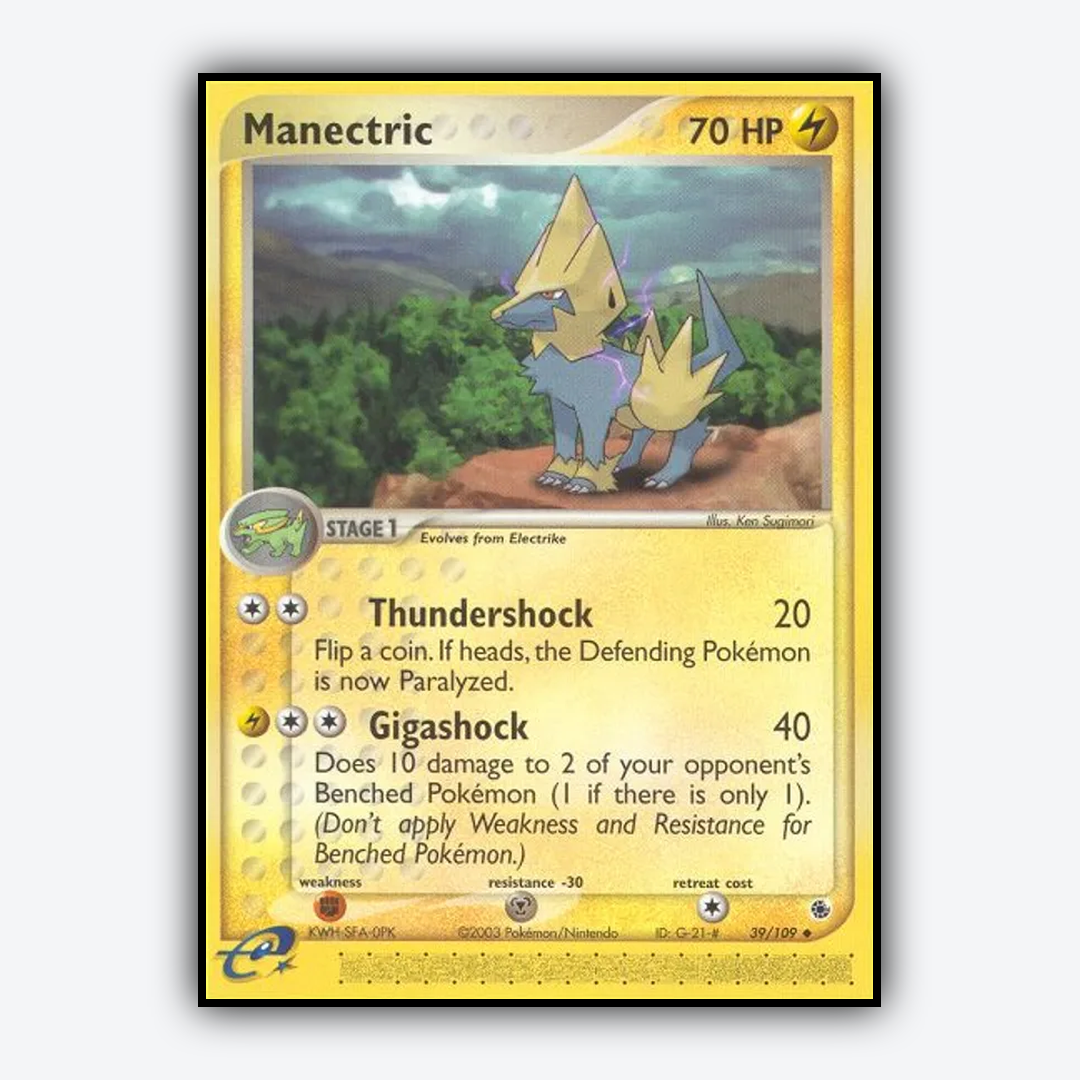 Manectric 039/109 - Ruby & Sapphire Set - Card Rug