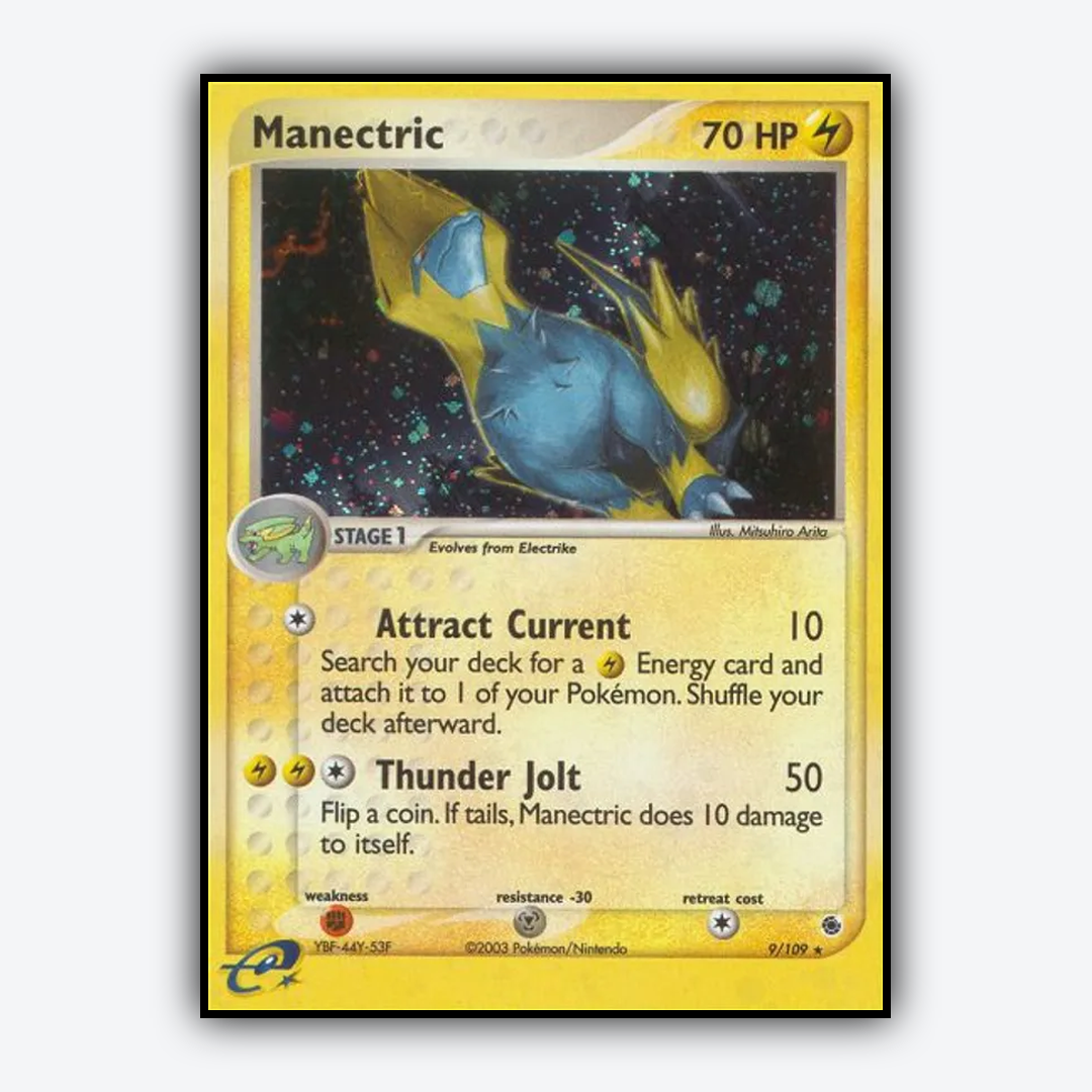 Manectric 009/109 - Ruby & Sapphire Set - Card Rug