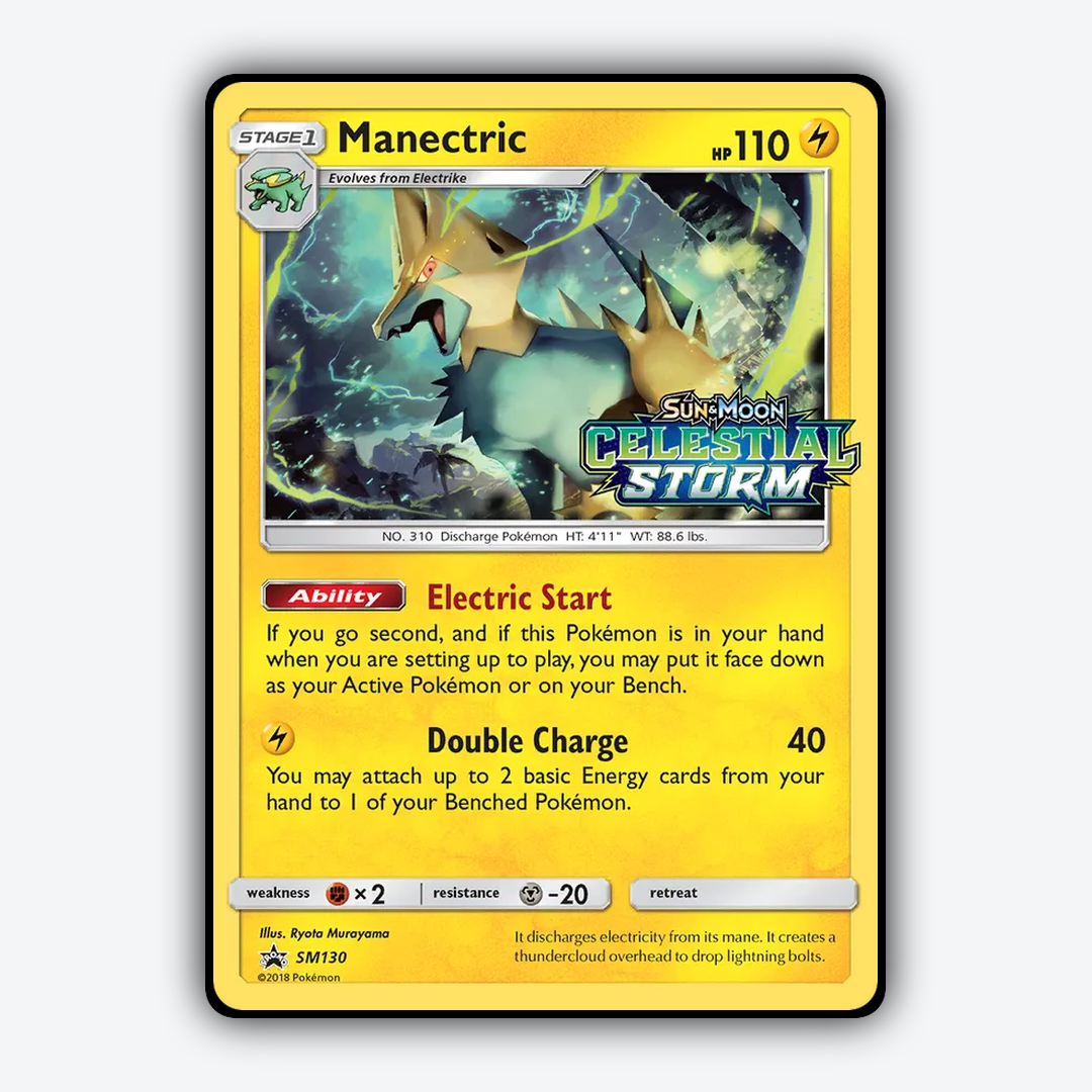 Manectric #130 - SM Black Star Promos Set - Card Rug