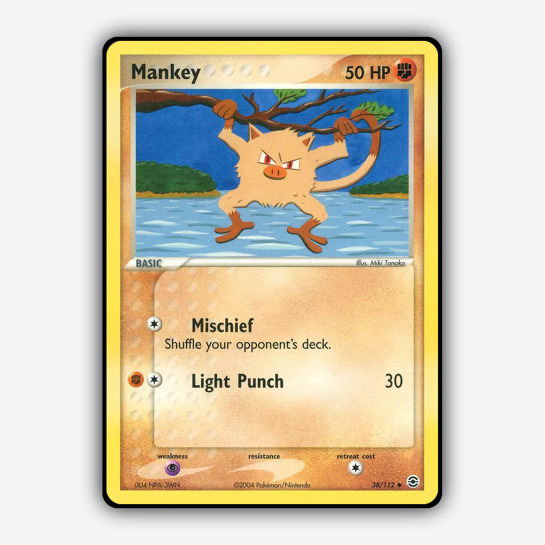 Mankey 038/112 - FireRed & LeafGreen Set - Card Rug