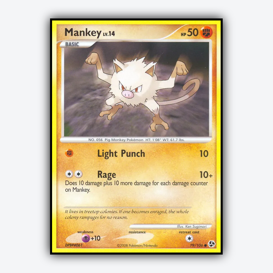 Mankey 079/106 - Great Encounters Set - Card Rug