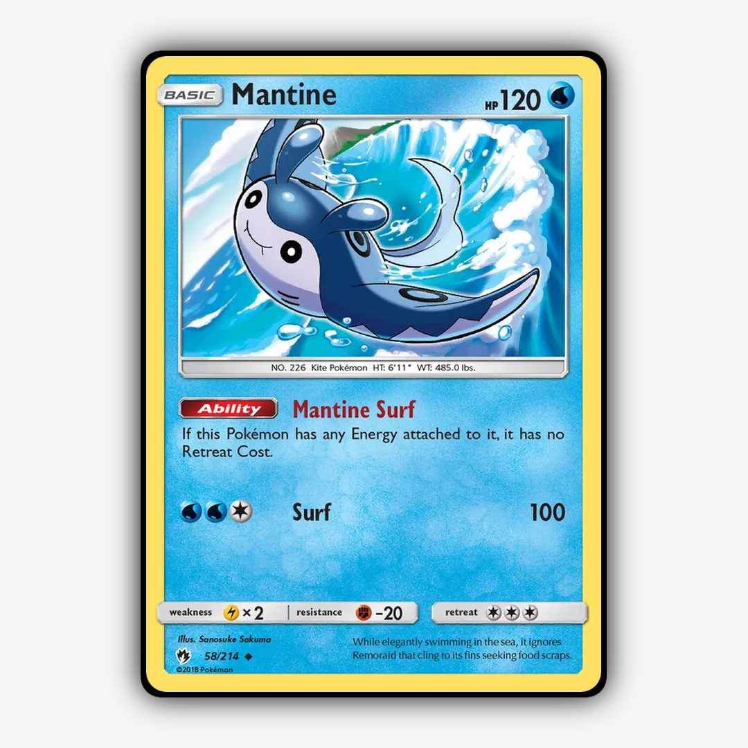 Mantine 058/214 - Lost Thunder Set - Card Rug