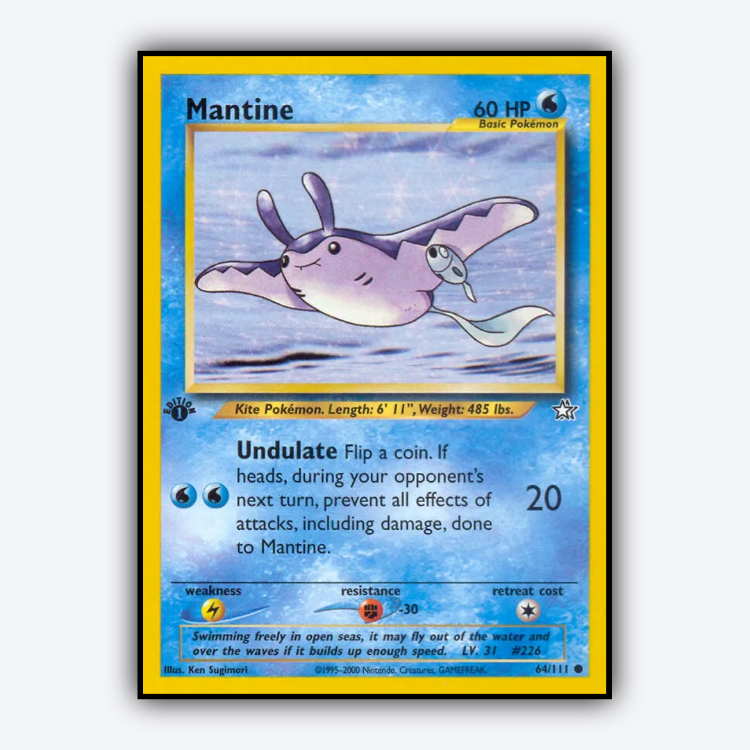 Mantine 064/111 - Neo Genesis Set - Card Rug