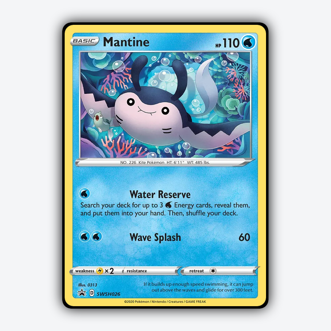 Mantine #26 - SWSH Black Star Promos Set - Card Rug