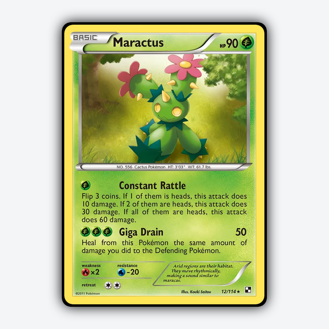 Maractus 012/114 - Black & White Set - Card Rug