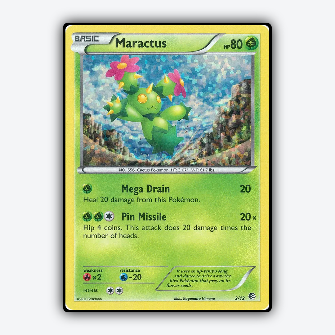 Maractus 002/12 - McDonald's Collection 2011 Set - Card Rug