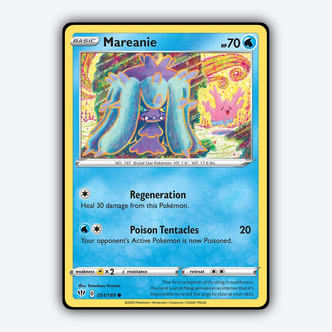 Mareanie 051/189 - Darkness Ablaze Set - Card Rug