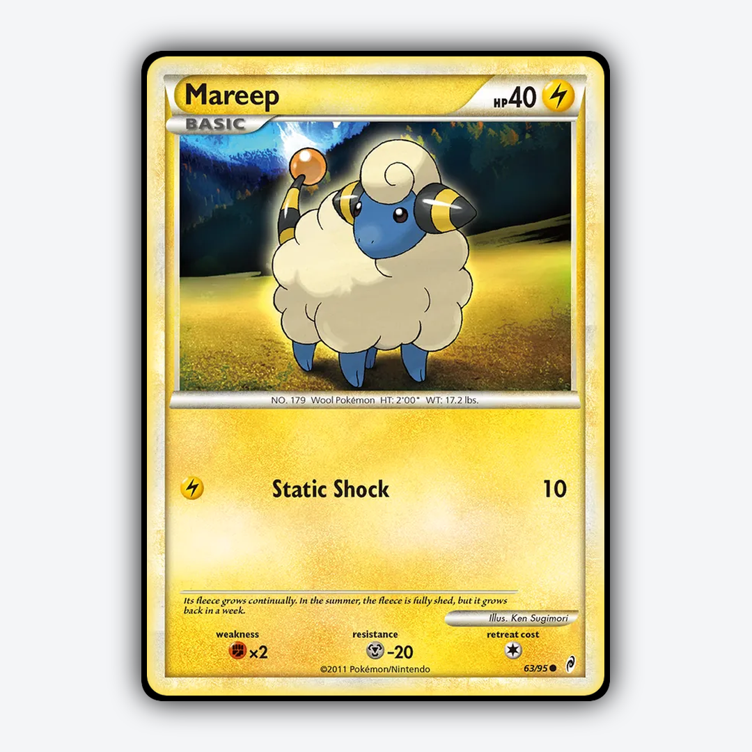 Mareep 063/95 - Call of Legends Set - Card Rug
