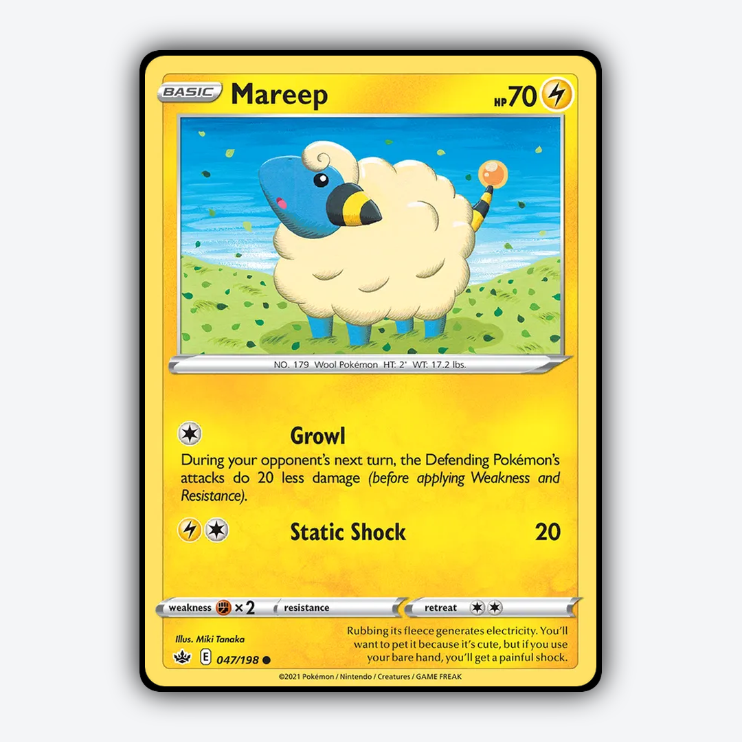 Mareep 047/198 - Chilling Reign Set - Card Rug