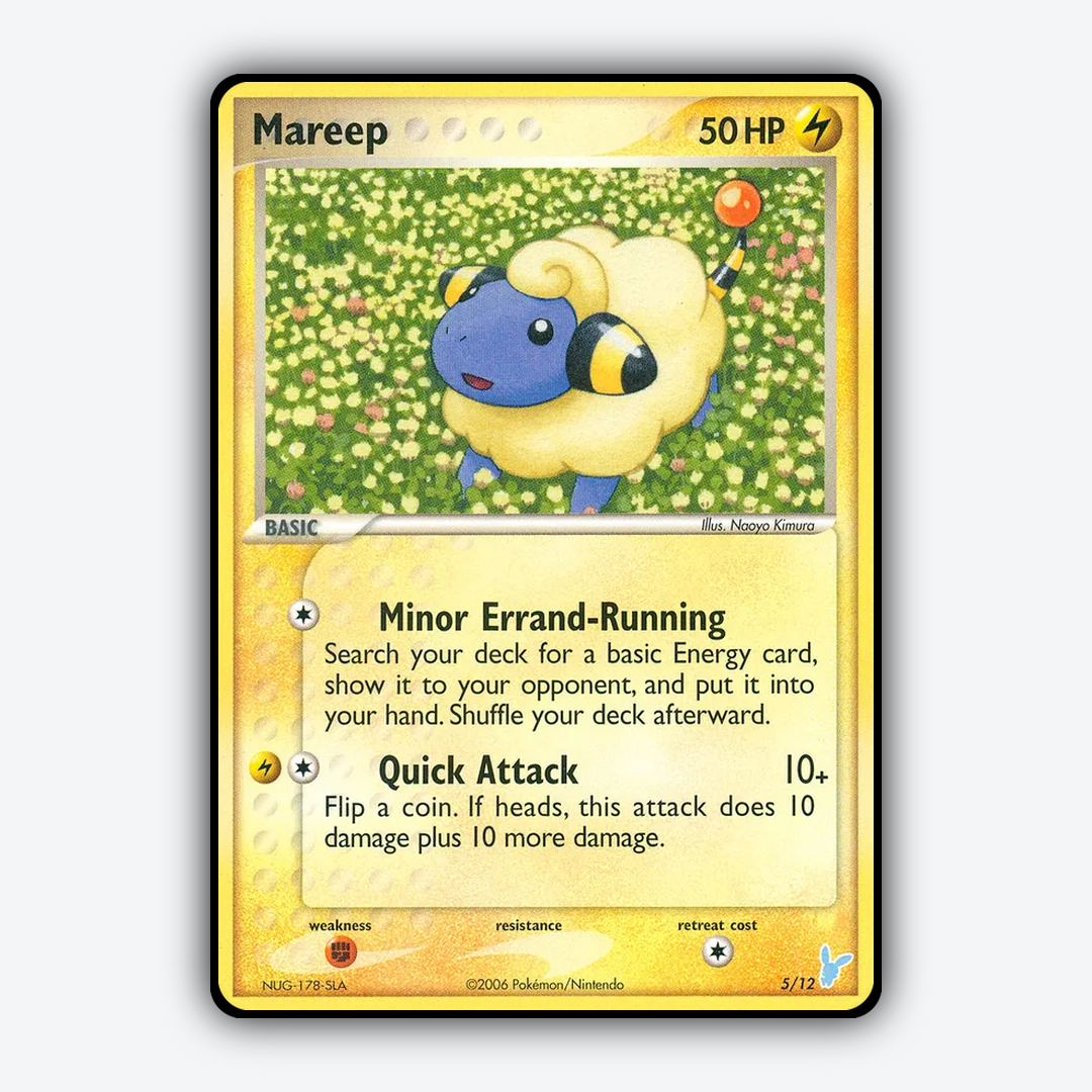 Mareep 005/12 - EX Trainer Kit 2 Minun Set - Card Rug