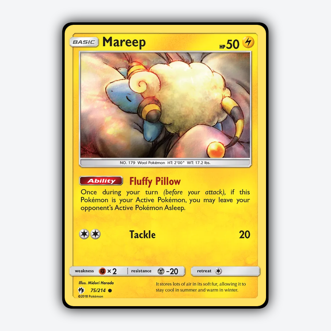 Mareep 075/214 - Lost Thunder Set - Card Rug