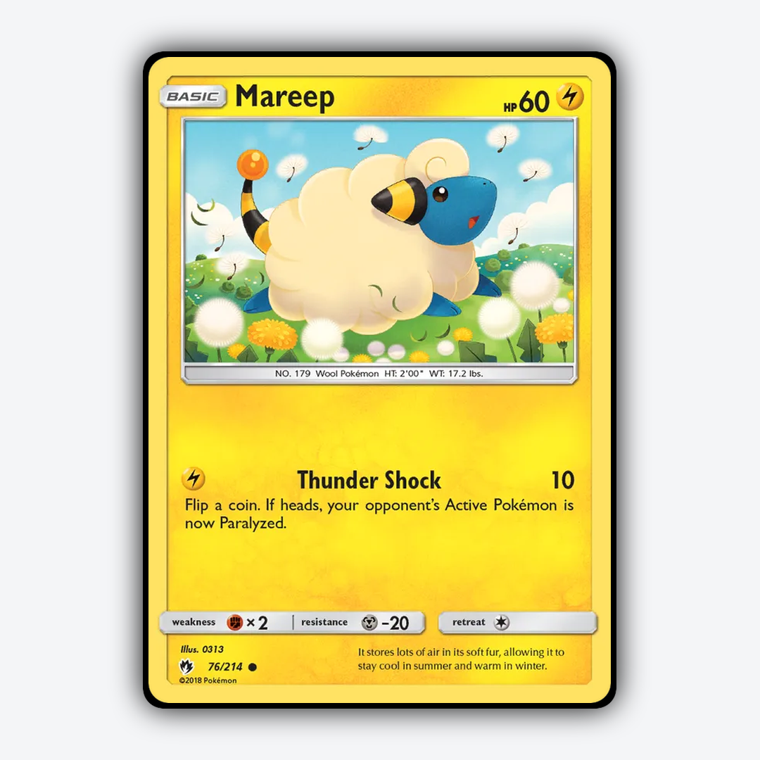 Mareep 076/214 - Lost Thunder Set - Card Rug