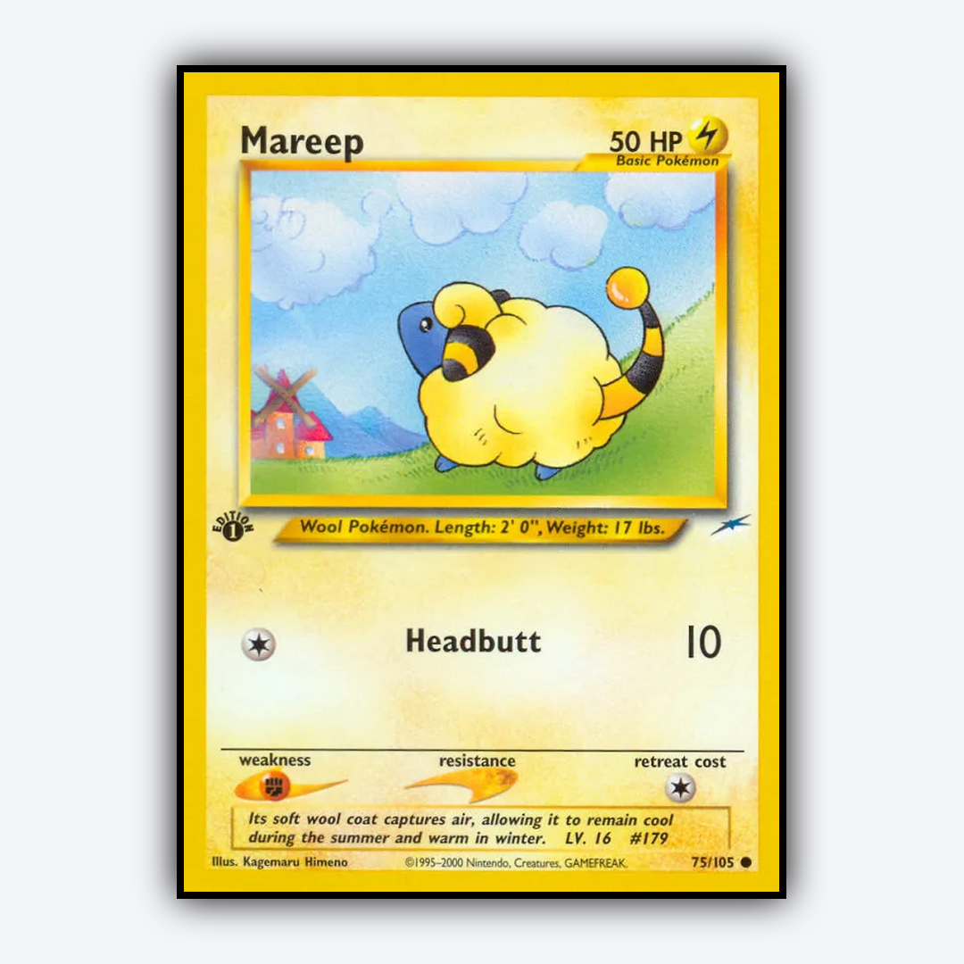 Mareep 075/105 - Neo Destiny Set - Card Rug
