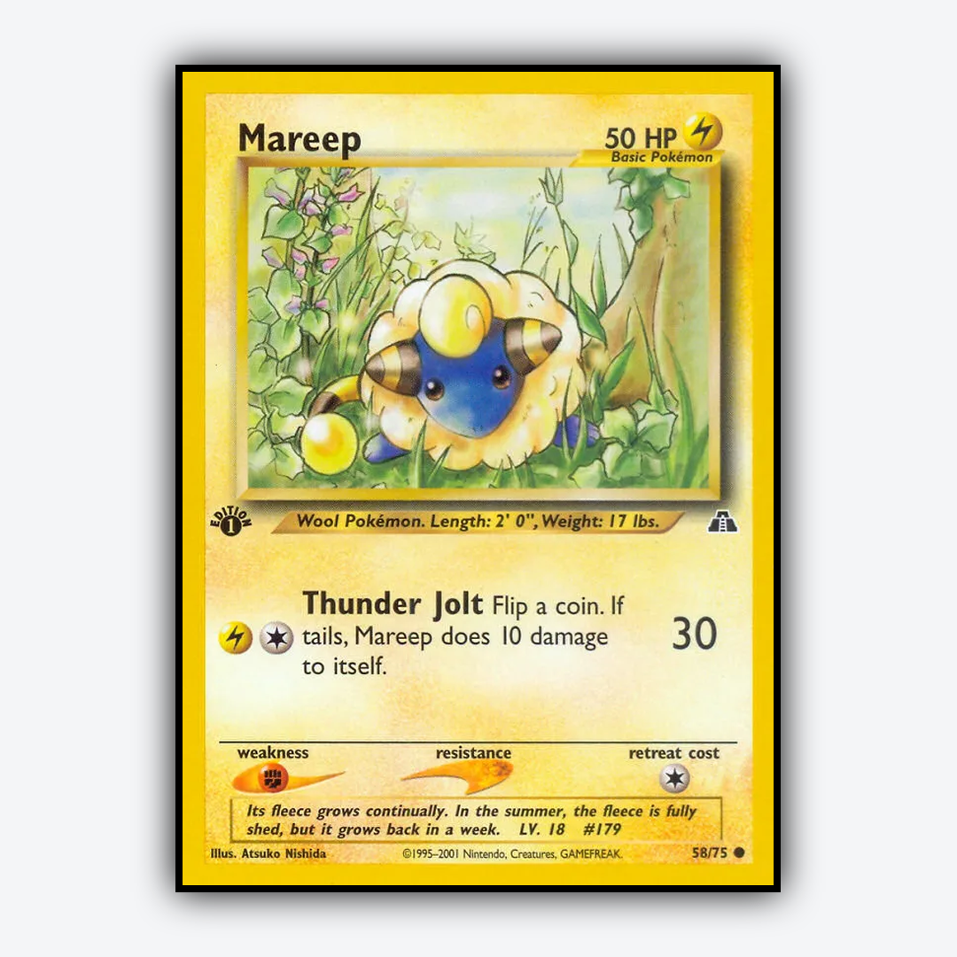 Mareep 058/75 - Neo Discovery Set - Card Rug