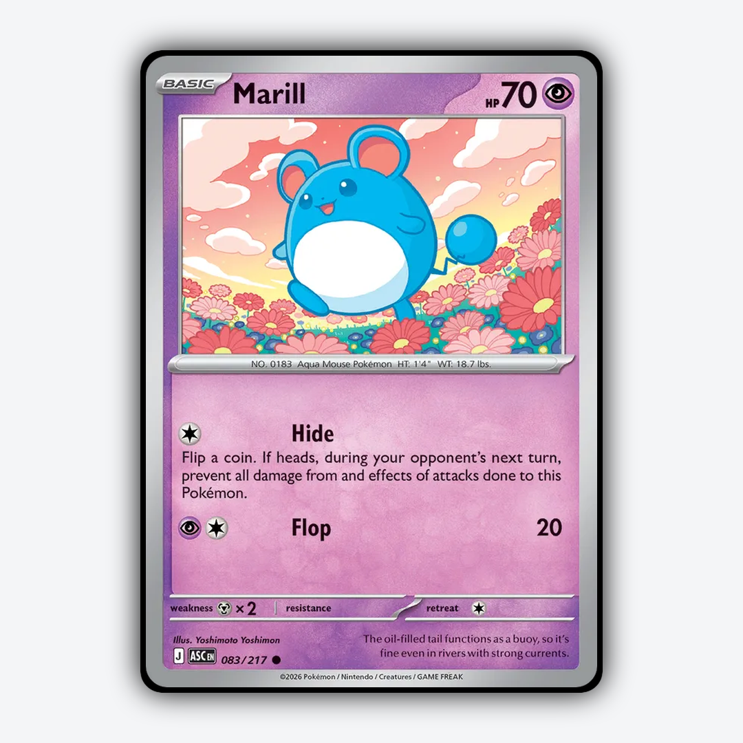 Marill 083/217 - Ascended Heroes Set - Card Rug